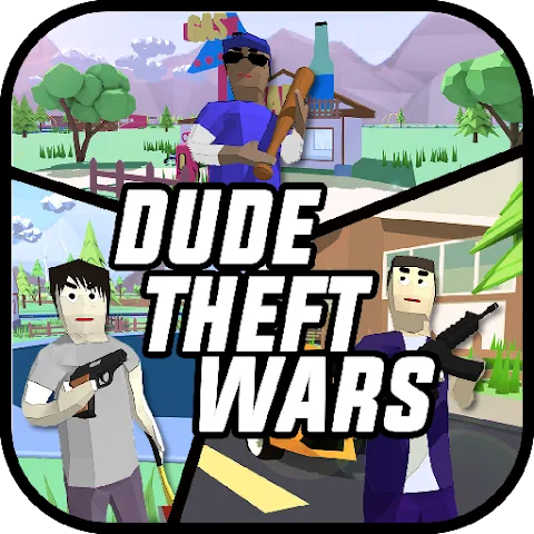Dude Theft Wars logo