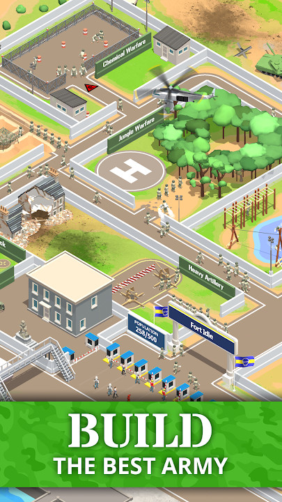 Idle Army Base: Tycoon Game