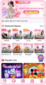 77Live screenshot