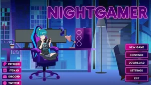 Night Gamer Girl screenshot